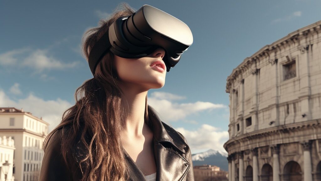 Virtual reality woman phil and flo e1689324579231 - Have a 360 degree video made - No category - Phil & Flo Creative Studio